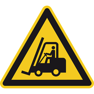 Straßenschild: Staplerverkehr